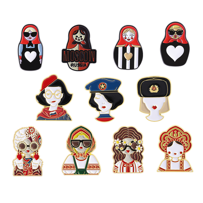 Ethnic Fashion Images - Kreskówkowe Rosyjskie Dziewczyny Postacie Kostiumowe Obrazki