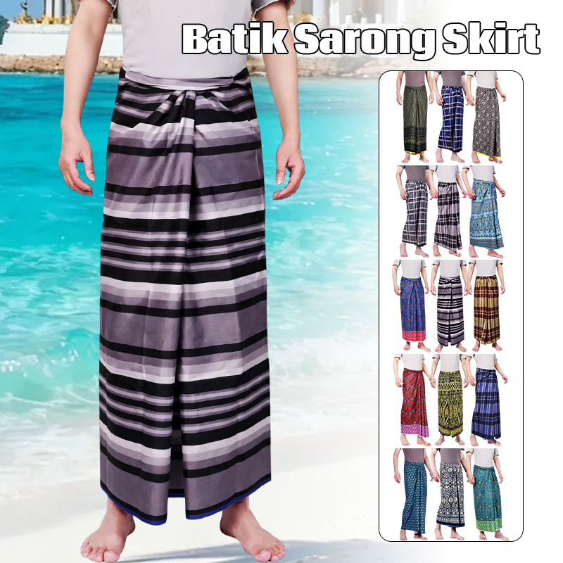 Batik Sarong Wrap - Męskie Damskie Batik Sarong Spódnica Etniczna