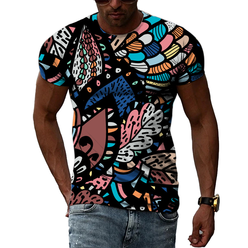 Men'S Ethnic Fashion Trends - Nowy 3D moda etniczny kolorowy wzór