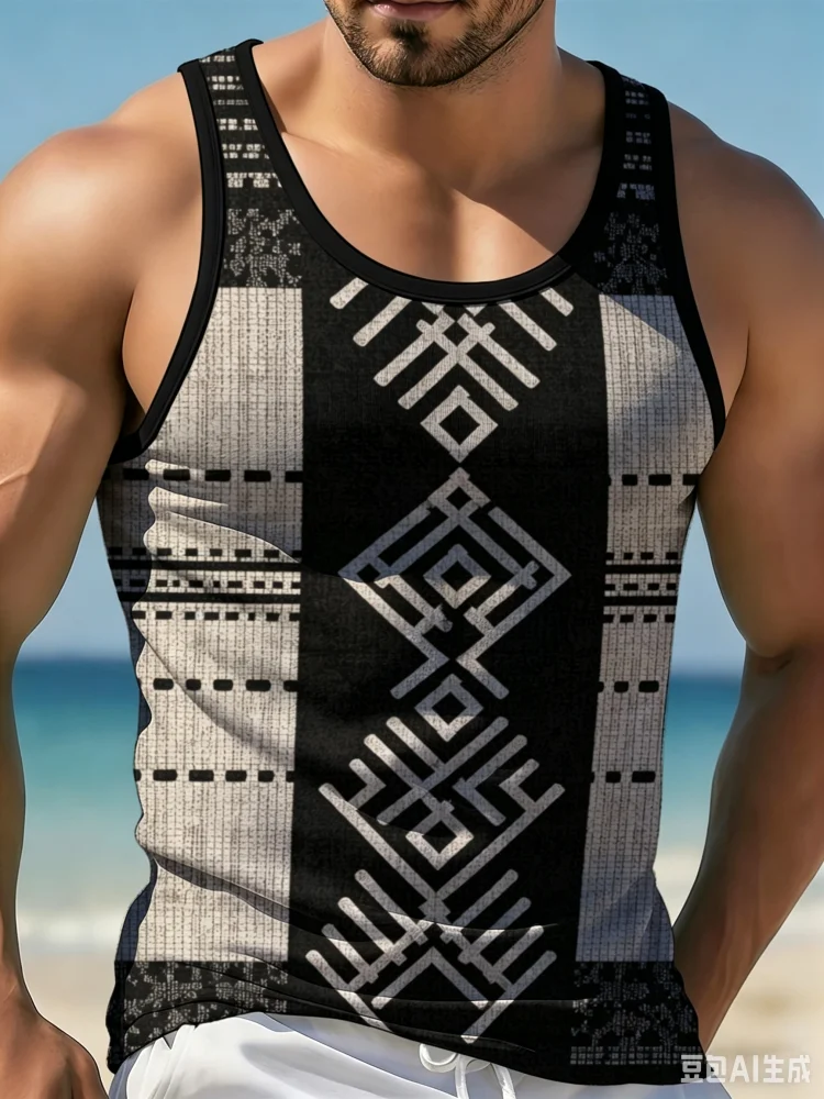 Męski tank top w stylu vintage – Men'S Ethnic Fashion Trends recenzja i cena